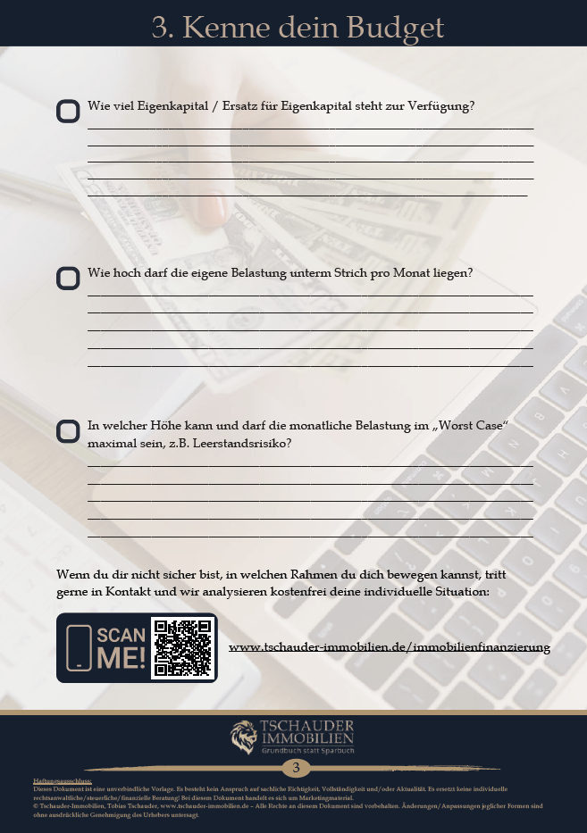 Checkliste Wohnungskauf Budget_00